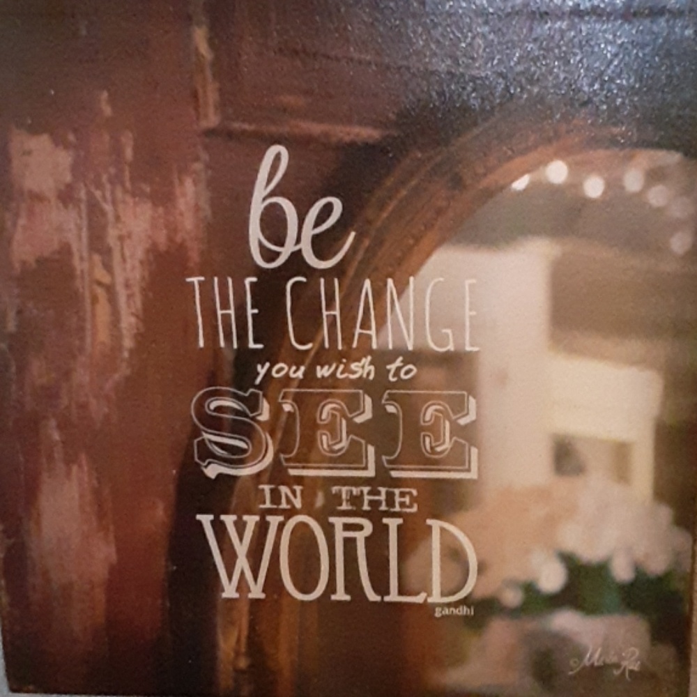 Inspirational quote hard canvas wall art